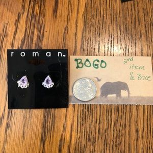 Beautiful pink teardrop earrings